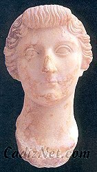 Cadiz:Retrato de Livia, encontrado en Medina Sidonia
