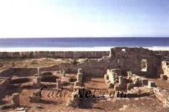 Cadiz:Panorámica de las factorías de Salazón de la ciudad romana de Baelo-Claudia (Bolonia, Tarifa)