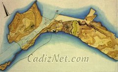 Cadiz:El Canal Bahía-Caleta, que dividía Cádiz en dos islas.