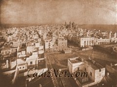 Cadiz:Esta antigua fotografía de Jean Laurent muestra un aspecto de Cádiz en la segunda mitad del XIX, vista desde la Torre Tavira.