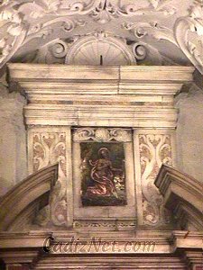 Cadiz:San Jerónimo penitente (ático del retablo mayor)