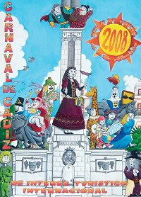 Cadiz:Cartel Oficial del Carnaval 2008.