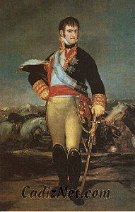 Cadiz:Retrato de Fernando VII.