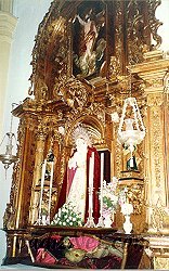 Cadiz:Los Titulares en su retablo de la Iglesia Mayor