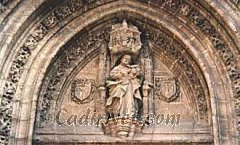 Cadiz:Detalle de la portada de San José (Iglesia de San Miguel)