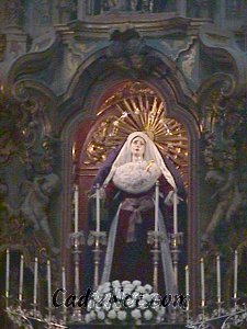Cadiz:Nuestra Señora de la Luz, en su hornacina de la Iglesia de San Antonio