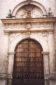 Cadiz:Portada de la Iglesia de la Victoria