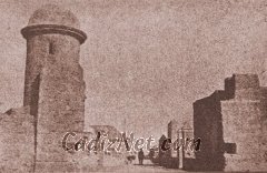 Cadiz:Detalle de las fortificaciones construídas en el siglo XVII, que en la actualidad ya no se conservan